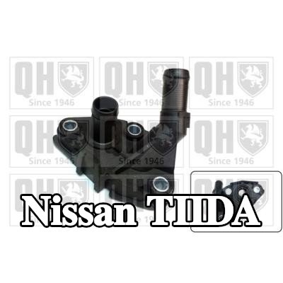 QUINTON HAZELL شفة سائل التبريد مع منظم الحرارة — Nissan Tiida