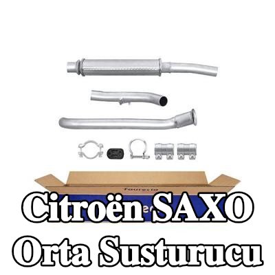 HELLA Montaj parçaları ile birlikte orta susturucu — 2002 Citroën Saxo