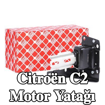 FEBI BILSTEIN Motor yatağı, sol, Elastomer — Citroën C2