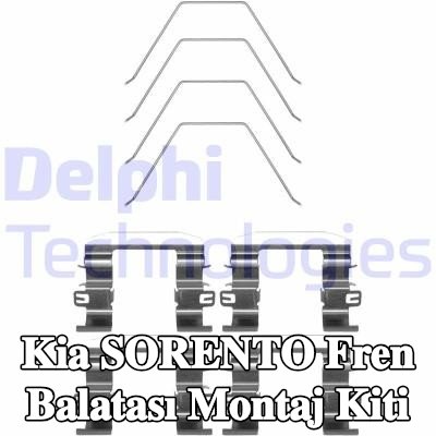 DELPHI Fren balatası montaj kiti — Kia Sorento