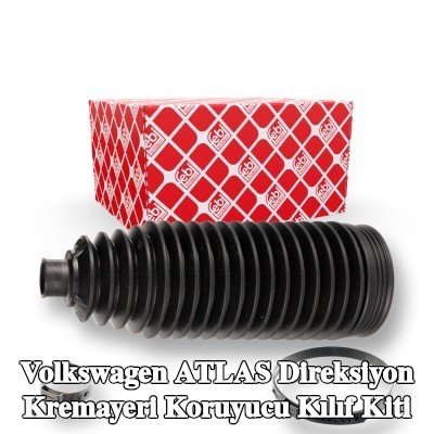 FEBI BILSTEIN Sol ön aks direksiyon kremayeri kılıfı kiti, kelepçeli — 2016 Volkswagen Atlas