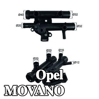 MAHLE ثرموستات 83°C, مع حشية/مانع تسرب — Opel Movano