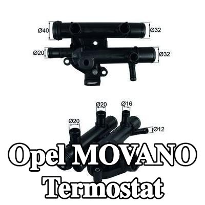 MAHLE Termostat 83°C, contalı/sızdırmaz — Opel Movano