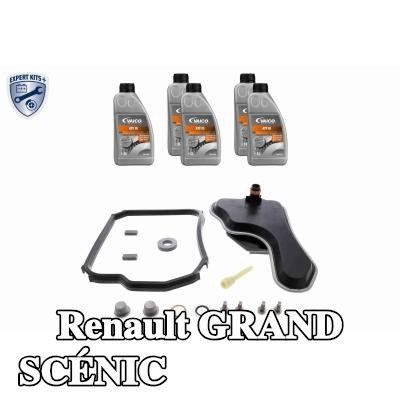 VAICO مجموعة صيانة علبة التروس مع الملحقات, مع كمية الزيت اللازمة لتغيير الزيت القياسي — 2004 Renault Grand Scénic