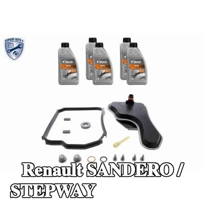VAICO مجموعة صيانة علبة التروس مع الملحقات, مع كمية الزيت اللازمة لتغيير الزيت القياسي — Renault Sandero / Stepway