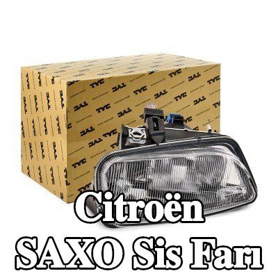 TYC Sağ Sis Farı, H1, ampul tutuculu — Citroën Saxo