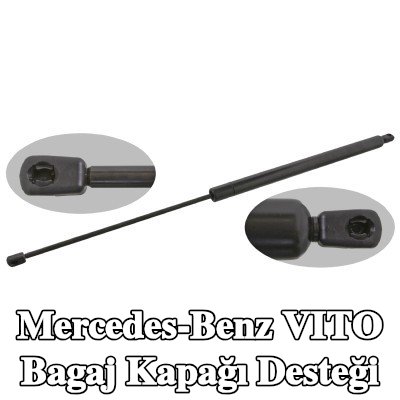 FEBI BILSTEIN Bagaj kapağı amortisörü (Her iki taraf), 772mm — 2000 Mercedes-Benz Vito
