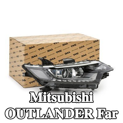 TYC Far Sağ, H7/HB3, LED, LED'li, elektrik motorlu — 2012 Mitsubishi Outlander