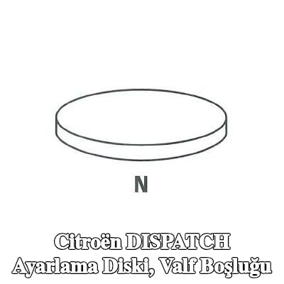 IPSA Ayarlama Diski, valf boşluğu — Citroën Dispatch
