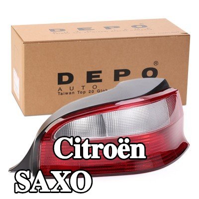 ABAKUS المصباح الخلفي الأيمن, بدون لمبة, بدون حامل لمبة — Citroën Saxo