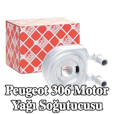FEBI BILSTEIN Conta/sızdırmazlık elemanlı motor yağı soğutucusu — Peugeot 306