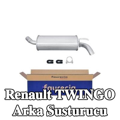 HELLA Arka susturucu Arka, montaj parçaları ile — 1995 Renault Twingo
