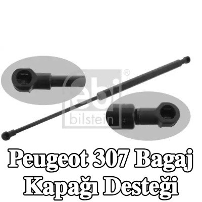 FEBI BILSTEIN Bagaj kapağı destek kolu Arka, 455mm — Peugeot 307