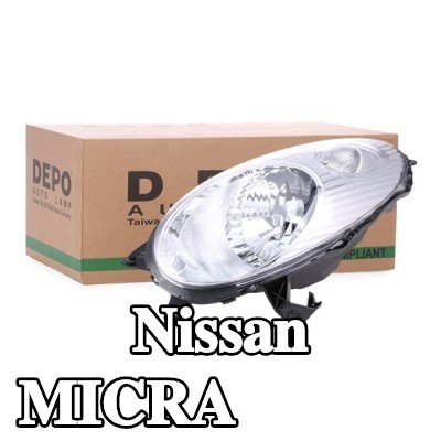 ABAKUS المصباح الأمامي الأيسر, H4, بدون محرك لتسوية المصباح الأمامي, بدون لمبة — 2002 Nissan Micra