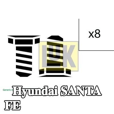 LuK مجموعة براغي، دولاب الموازنة — 2008 Hyundai Santa Fe