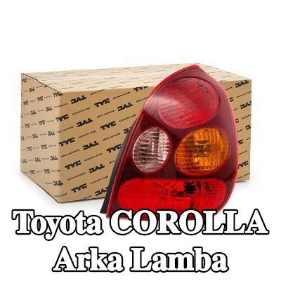 TYC Arka lamba Sağ, ampul tutuculu — 2000 Toyota Corolla