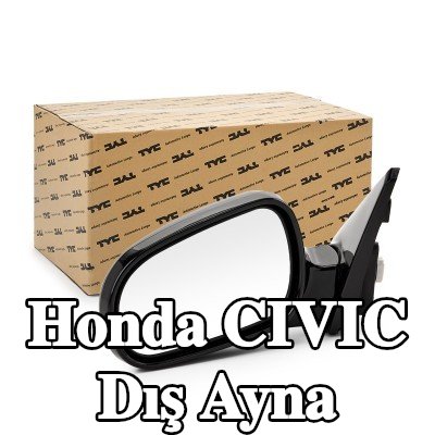 TYC Sol yan ayna — 2000 Honda Civic