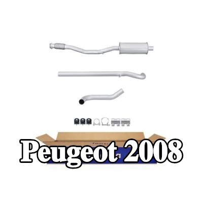 HELLA كاتم الصوت الأمامي, مع قطع التركيب — Peugeot 2008