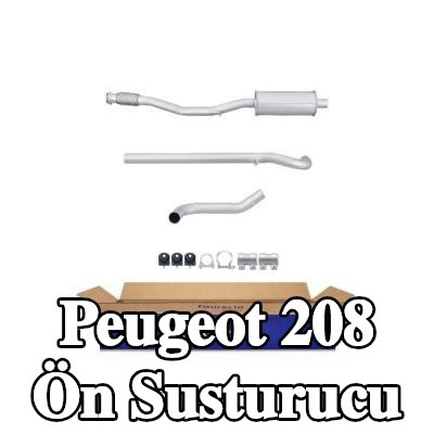 HELLA Ön susturucu Ön, montaj parçaları ile — Peugeot 208
