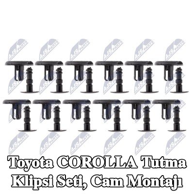 NTY Tutma Klipsi Seti, cam montajı — Toyota Corolla