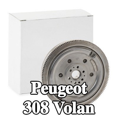 RIDEX REMAN Volan Sürtünme kontrol plakalı çift kütleli volan, vida seti olmadan, pilot yatak olmadan — Peugeot 308