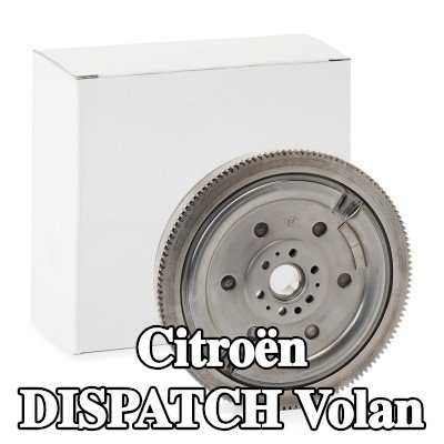 RIDEX REMAN Volan Sürtünme kontrol plakalı çift kütleli volan, vida seti olmadan, pilot yatak olmadan — Citroën Dispatch