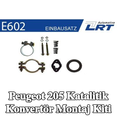 LRT Katalitik konvertör montaj kiti — Peugeot 205