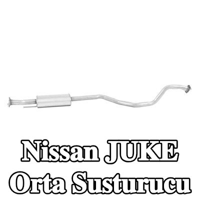 WALKER Orta susturucu 1620mm, boru ile, montaj parçaları olmadan — Nissan Juke