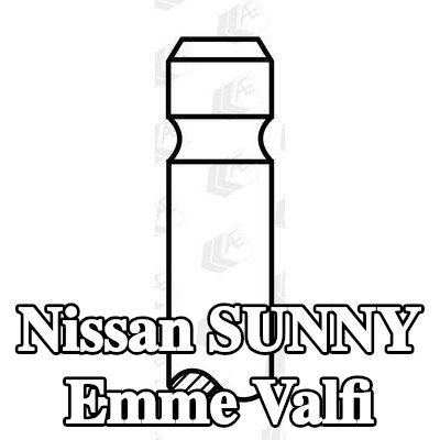 AE Emme valfi Sertleştirilmiş valf sapı ucu — Nissan Sunny