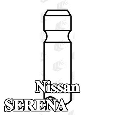 AE صمام السحب - طرف ساق الصمام مقوى — 1997 Nissan Serena