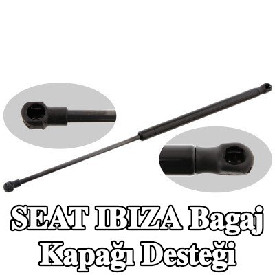 FEBI BILSTEIN Bagaj kapağı amortisörü (Her iki taraf), 500mm — 2003 SEAT Ibiza