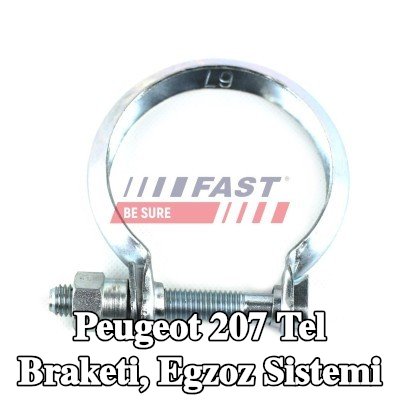 FAST Tel braketi, egzoz sistemi — Peugeot 207