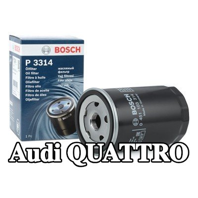 BOSCH فلتر الزيت مع صمام واحد مانع للرجوع — Audi Quattro