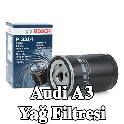 BOSCH Tek çek valflı yağ filtresi — 2000 Audi A3