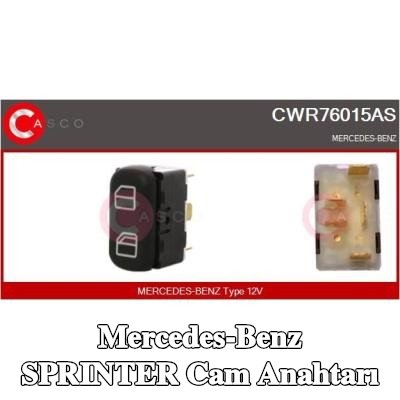 CASCO Sürücü tarafı cam anahtarı, Yolcu Tarafı — 2000 Mercedes-Benz Sprinter