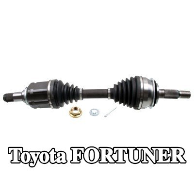 FEBI BILSTEIN عمود الدفع للمحور الأمامي, مع صمولة, مع دبوس منقسم — Toyota Fortuner