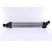 NISSENS Hızlı bağlantı parçası olmayan Intercooler, Sol konektör, açılı, Sağ konektör, açılı — 2006 Renault Logan (1)