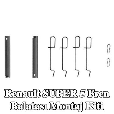 BOSCH Fren balatası montaj kiti — Renault Super 5
