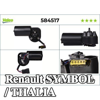 VALEO محرك المساحات الأمامي, 12V — 2012 Renault Symbol / Thalia