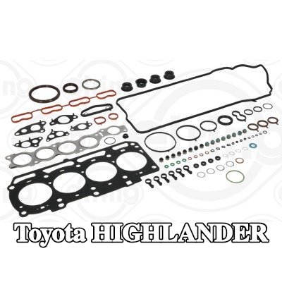 ELRING مجموعة حشيات كاملة, محرك مع مانع تسرب العمود المرفقي, مع أختام ساق الصمام — Toyota Highlander