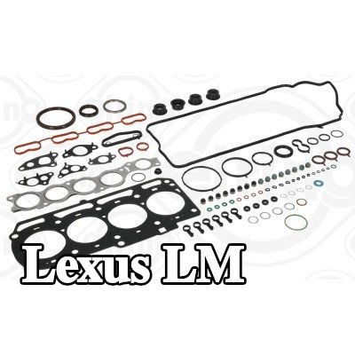 ELRING مجموعة حشيات كاملة, محرك مع مانع تسرب العمود المرفقي, مع أختام ساق الصمام — Lexus Lm