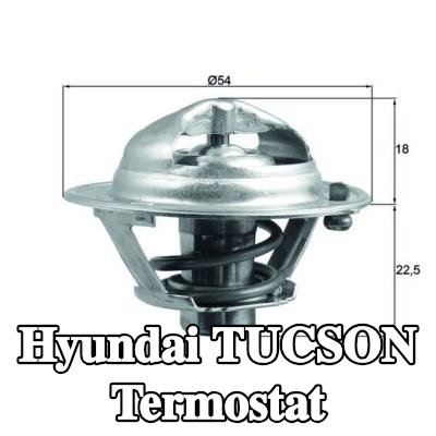 MAHLE Termostat 90°C, 54mm, contalı/sızdırmaz — Hyundai Tucson
