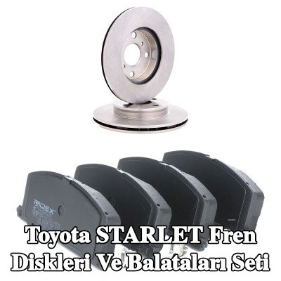 RIDEX Fren diskleri ve balataları seti Ön Aks, Ø: 238mm, içten havalandırmalı — Toyota Starlet