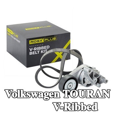 RIDEX PLUS مجموعة أحزمة V-Ribbed — 2003 Volkswagen Touran