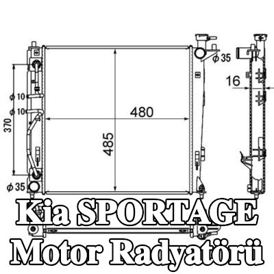 MAHLE Motor radyatörü — 2012 Kia Sportage