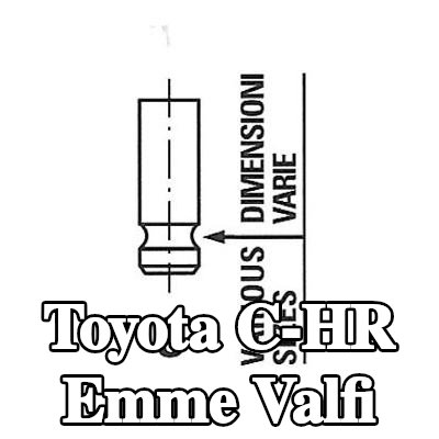 FRECCIA Emme valfi Nitrürlenmiş valf gövdesi — Toyota C-hr