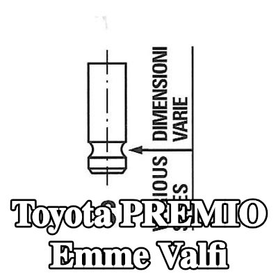 FRECCIA Emme valfi Nitrürlenmiş valf gövdesi — Toyota Premio