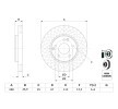 BOSCH Fren diski Dış Çap: 288mm, Havalandırmalı, Kaplamalı, cıvata/vida ile — Mercedes-Benz Clc (8)