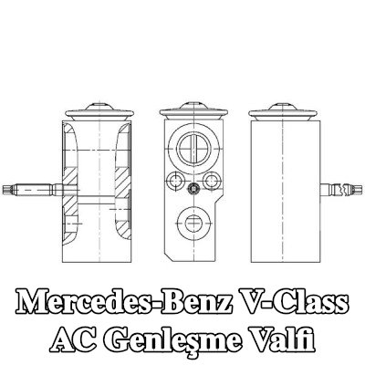 MAHLE Cıvata/vida ile klima genleşme valfi, flanş ile — Mercedes-Benz V-Class