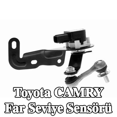 VEMO Far seviye sensörü Arka Aks Sağ, tutuculu, bağlantı çubuğu ile — Toyota Camry